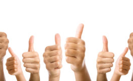 thumbs up for review