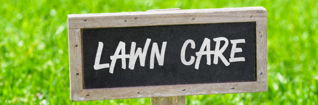 lawn care sign
